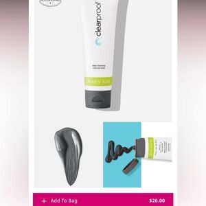 Mary Kay Clearproof Charcoal Mask - White and Gray